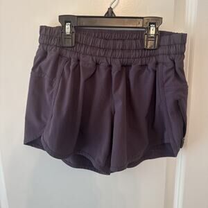 Womens Lululemon Tracker Lined Athletic Shorts Plum Size 4